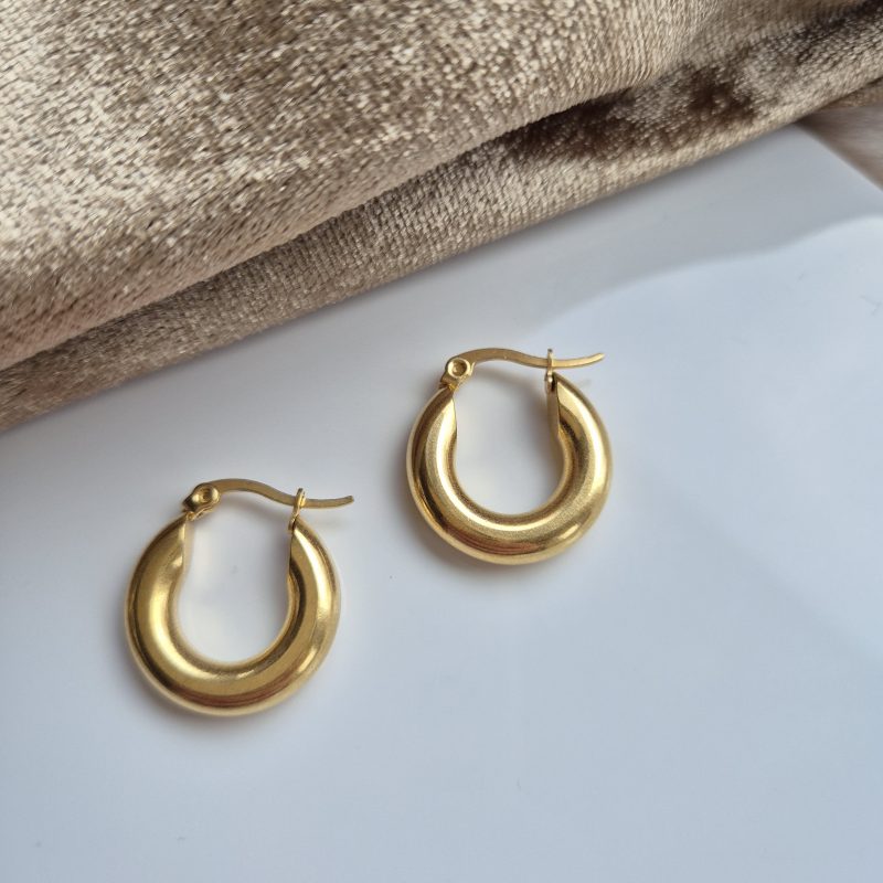 Chunky hoops (ook in zilverkleurig rvs)